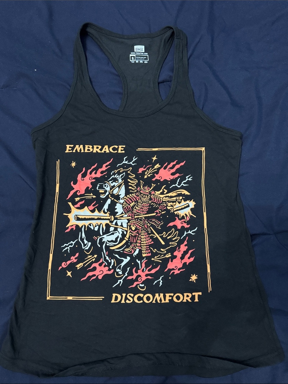 The Lift Box Embrace Discomfort Graphic Workout Tank Women’s S